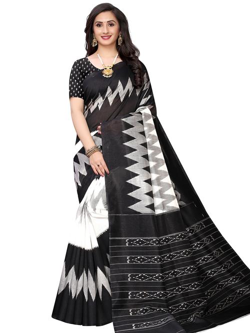 ikat printed saree - 17609437 - Very Small Image - 1