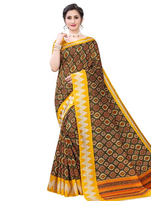 abstract printed saree - 17609518 - Very Small Image - 1