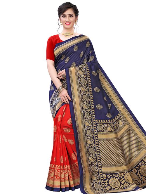 paisley printed saree - 17609670 - Very Small Image - 1