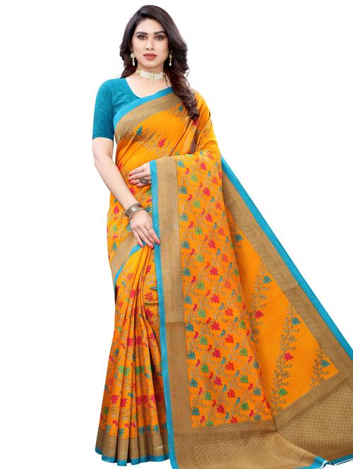 conversational printed saree - 17609687 - Very Small Image - 1