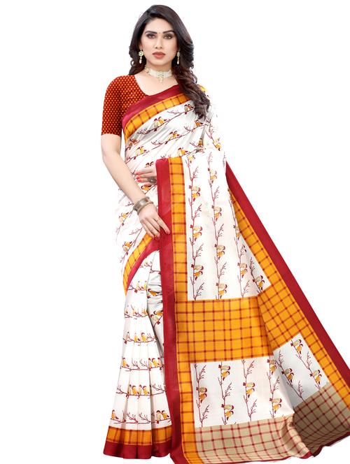 conversational printed saree - 17609694 - Very Small Image - 1
