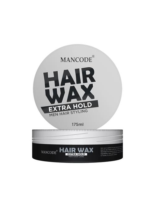 mancode gel wax extra hold for shining and conditioning hair, hair styling gel wax, twisting & smooth edges, 175ml - 17609806 - Very Small Image - 1