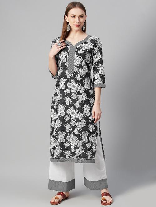 printed straight kurta - 17609829 - Very Small Image - 1