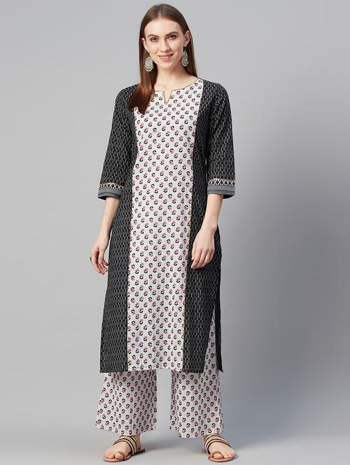 printed straight kurta - 17609852 - Very Small Image - 1