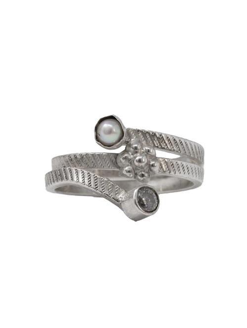 white silver toe ring - 17610498 - Very Small Image - 1