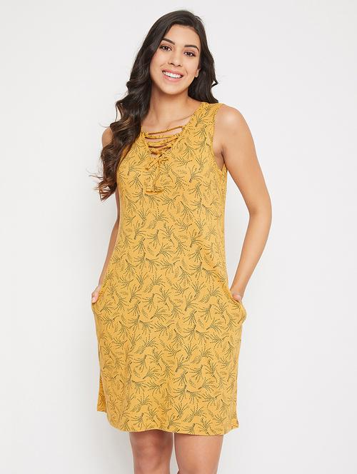 yellow printed sleepshirt - 17610614 - Very Small Image - 1