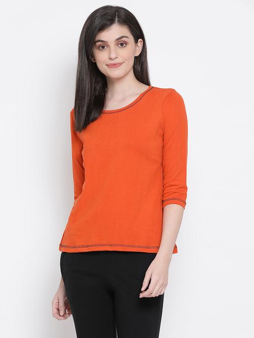round neck solid tee - 17610684 - Very Small Image - 1