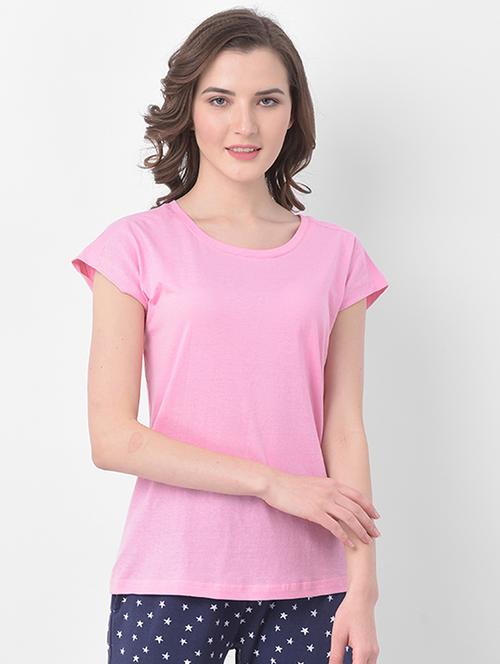 round neck sleepwear tee - 17610692 - Very Small Image - 1