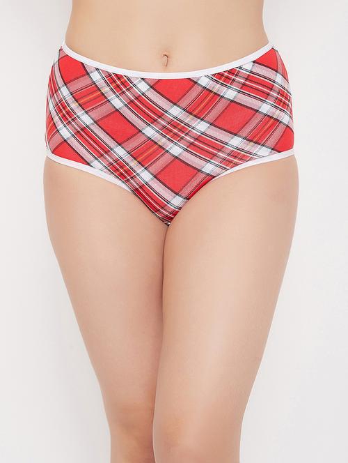 red cotton hipster panty - 17610910 - Very Small Image - 1