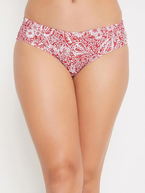 red cotton hipster panty - 17610951 - Very Small Image - 1