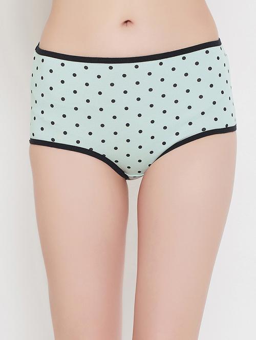green cotton hipster panty - 17610969 - Very Small Image - 1