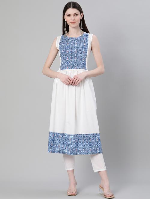 ikat straight kurta - 17611043 - Very Small Image - 1