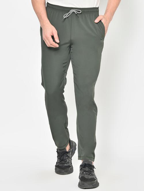 olive green full length track pant - 17611782 - Very Small Image - 1