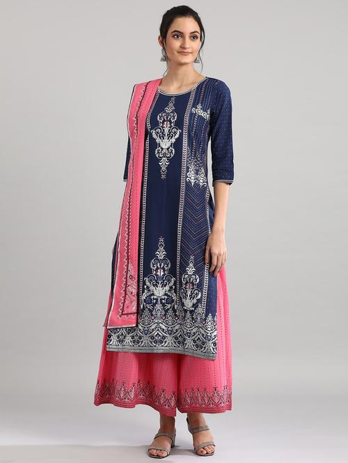 women's straight kurta - 17613254 - Very Small Image - 1