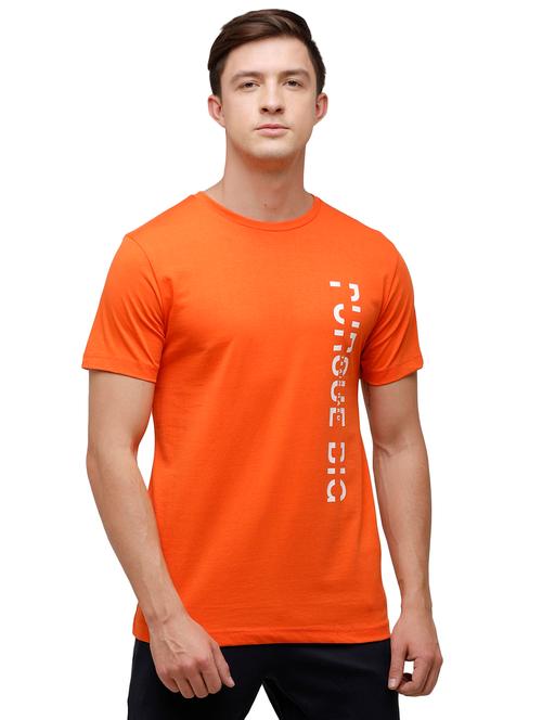 orange printed t-shirt - 17613601 - Very Small Image - 1