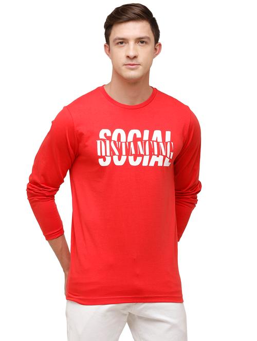 red printed t-shirt - 17613617 - Very Small Image - 1