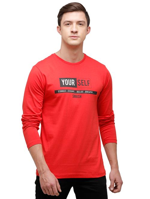 red printed t-shirt - 17613618 - Very Small Image - 1