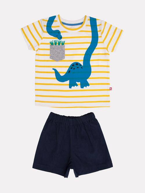 yellow printed suit sets twin sets - 17614771 - Very Small Image - 1