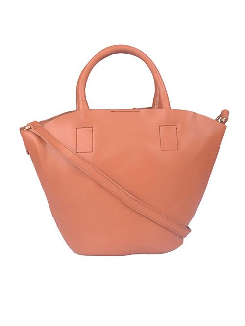 tan leatherette (pu) handbag - 17615023 - Very Small Image - 1