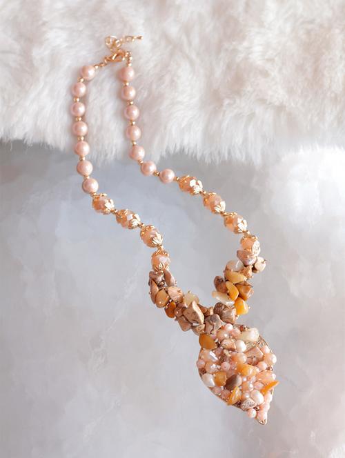 white metal statement necklace - 17615045 - Very Small Image - 1