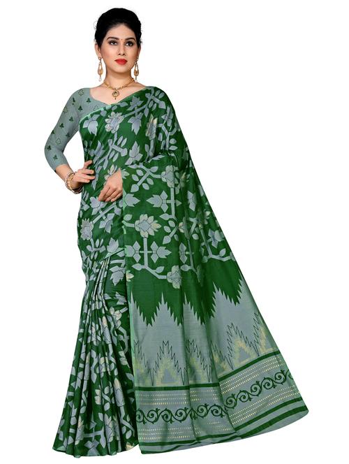 batik banarasi saree with blouse - 17615252 - Very Small Image - 1