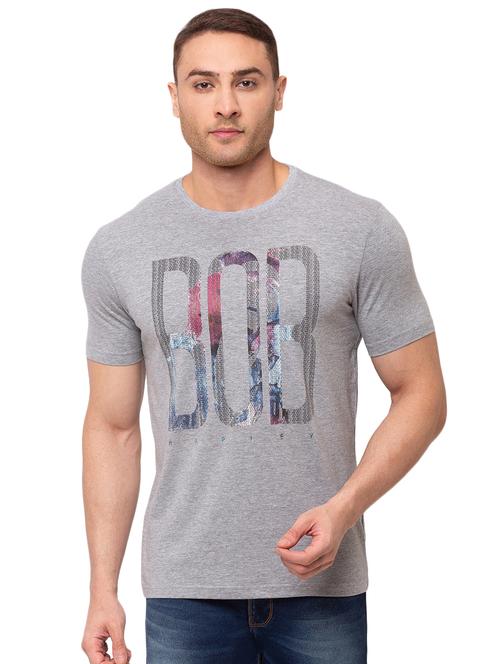 grey printed t-shirt - 17615569 - Very Small Image - 1