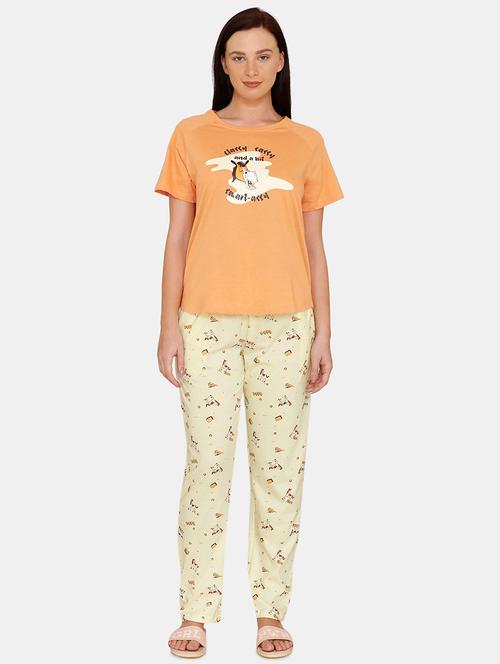 multi colored cotton pyjama set nightwear - 17615748 - Very Small Image - 1