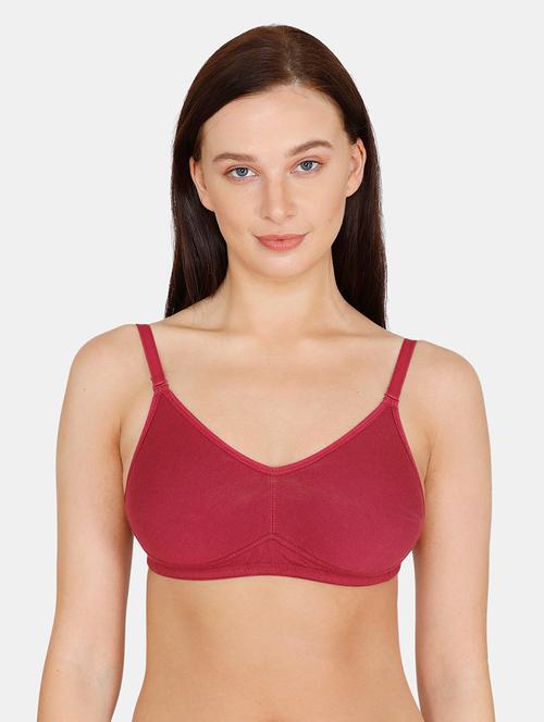 red cotton tshirt bra - 17615779 - Very Small Image - 1