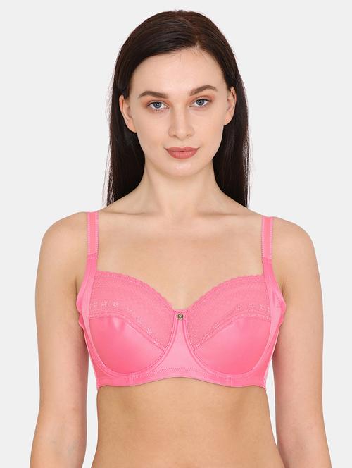 pink nylon regular bra - 17615787 - Very Small Image - 1