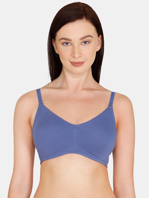 purple cotton tshirt bra - 17615796 - Very Small Image - 1