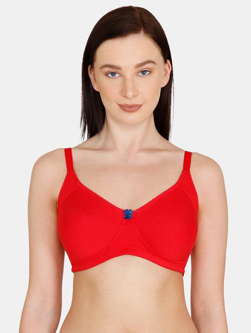 red cotton tshirt bra - 17615802 - Very Small Image - 1