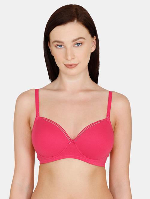 red cotton tshirt bra - 17615803 - Very Small Image - 1