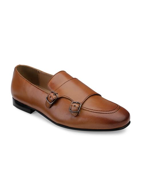 tan leather slip on loafers - 17615999 - Very Small Image - 1