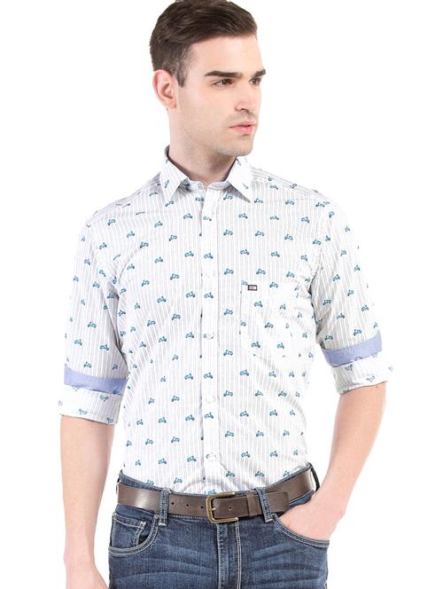 off white printed casual shirt - 17616259 - Very Small Image - 1