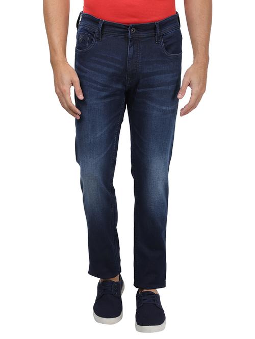blue light washed denim jeans - 17617474 - Very Small Image - 1