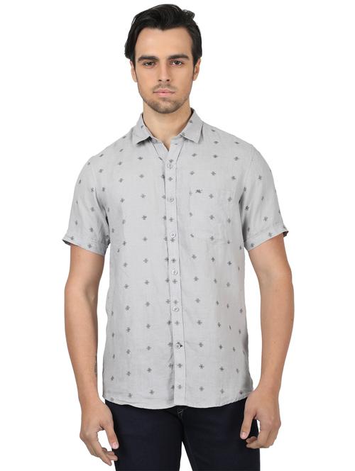 mens printed casual shirt - 17617538 - Very Small Image - 1