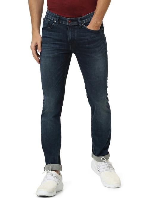 blue light washed denim jeans - 17617672 - Very Small Image - 1