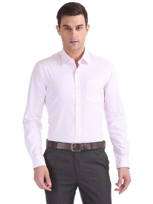 pink checkered formal shirt - 17617872 - Very Small Image - 1