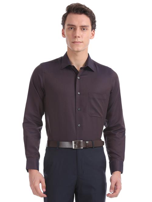 brown checkered formal shirt - 17618289 - Very Small Image - 1