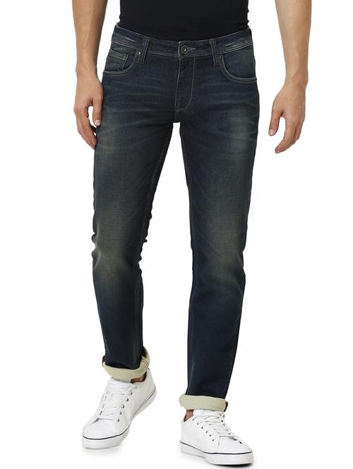 dark blue light washed denim jeans - 17618670 - Very Small Image - 1