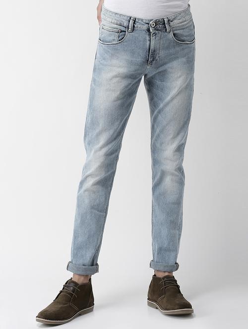 light blue washed denim jeans - 17618674 - Very Small Image - 1