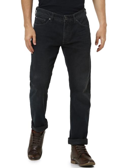 navy blue washed denim jeans - 17618676 - Very Small Image - 1