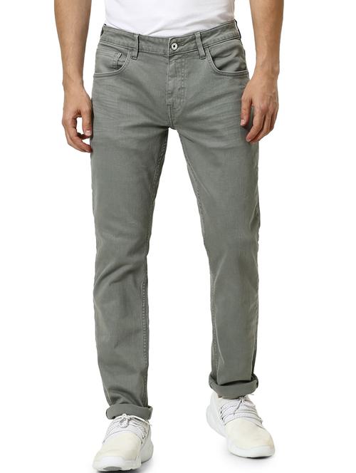 grey plain denim jeans - 17618692 - Very Small Image - 1
