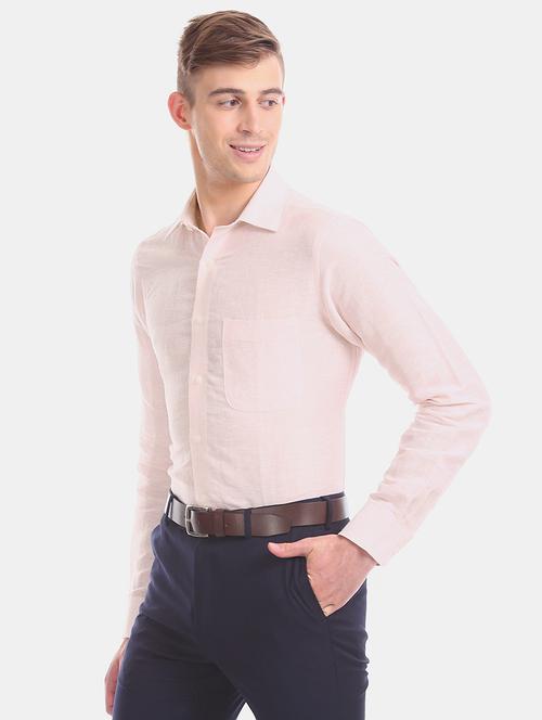 pink striped formal shirt - 17618901 - Very Small Image - 1