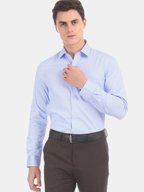blue checkered formal shirt - 17619037 - Very Small Image - 1