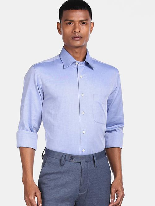 mens solids formal shirt - 17619047 - Very Small Image - 1