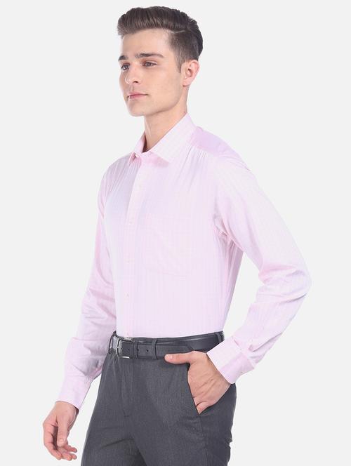 pink checkered formal shirt - 17619095 - Very Small Image - 1