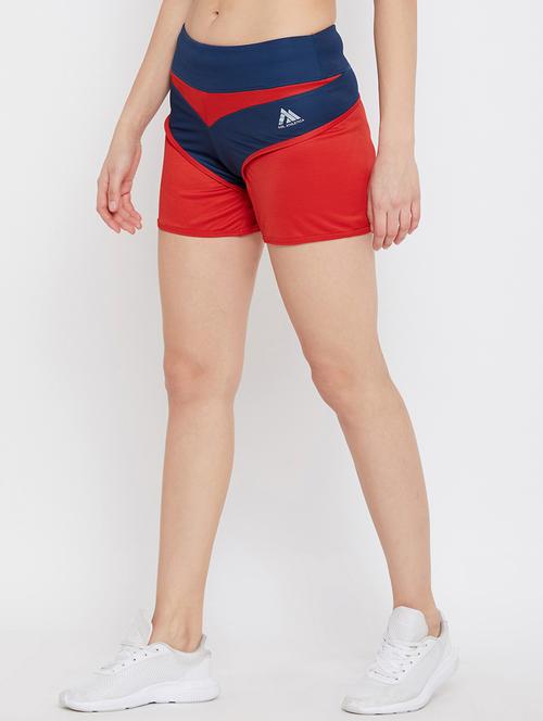 color block sports shorts - 17620465 - Very Small Image - 1