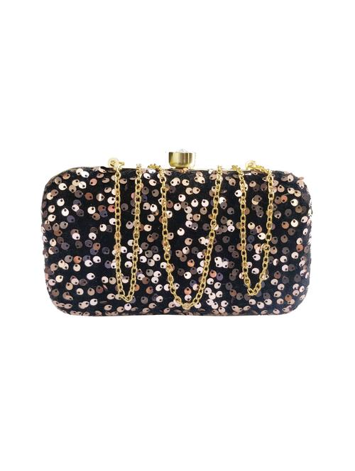 gold metal box clutch - 17620475 - Very Small Image - 1