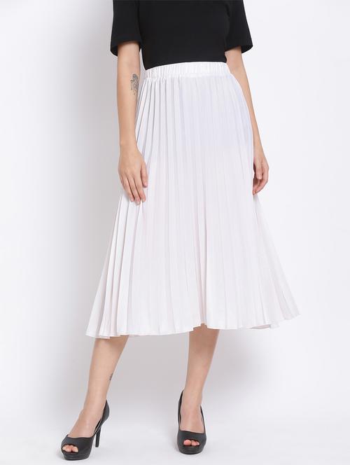 high rise pleated skirt - 17620609 - Very Small Image - 1